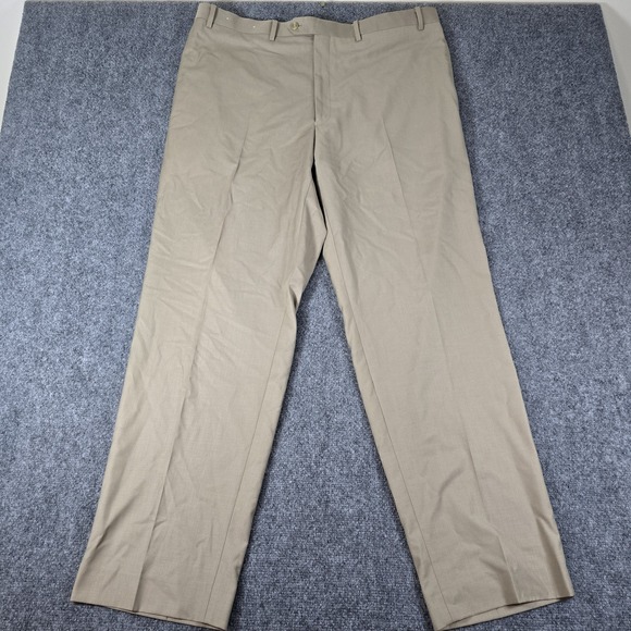 Polo Ralph Lauren Chino Pants Mens 40x32 Beige Straight‎ Polyester Blend Preppy - Picture 1 of 11